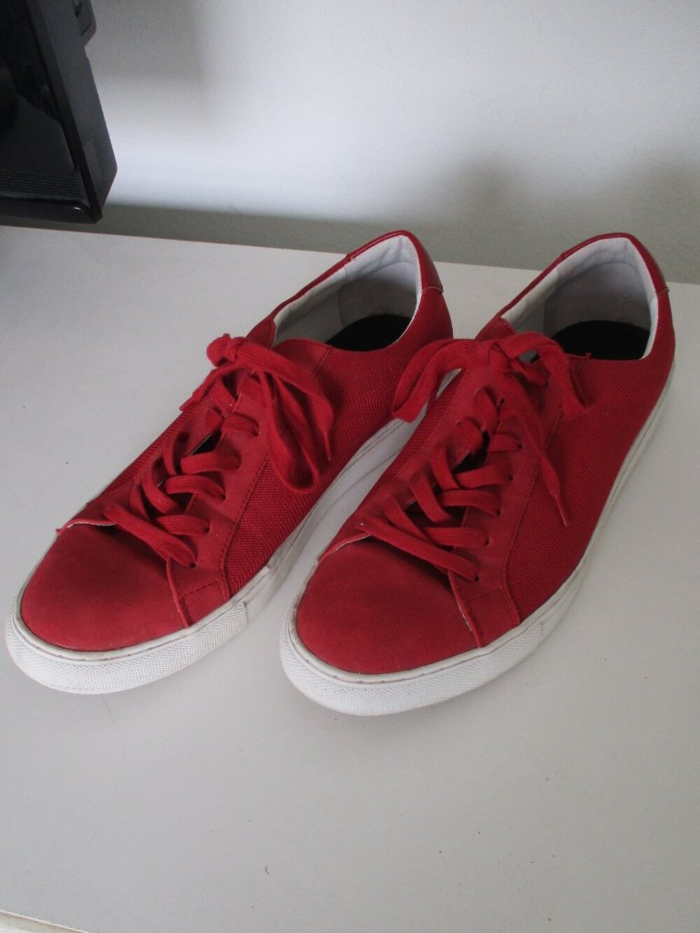 Macy's Alfani "Grayson" Mens Red Lace-up Sneaker Shoe - Size 11.5M